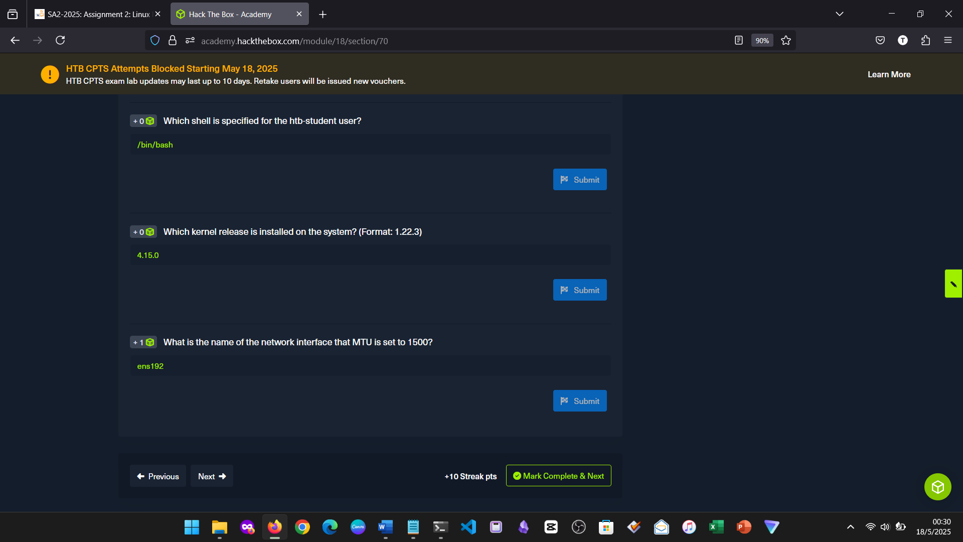 Module Questions