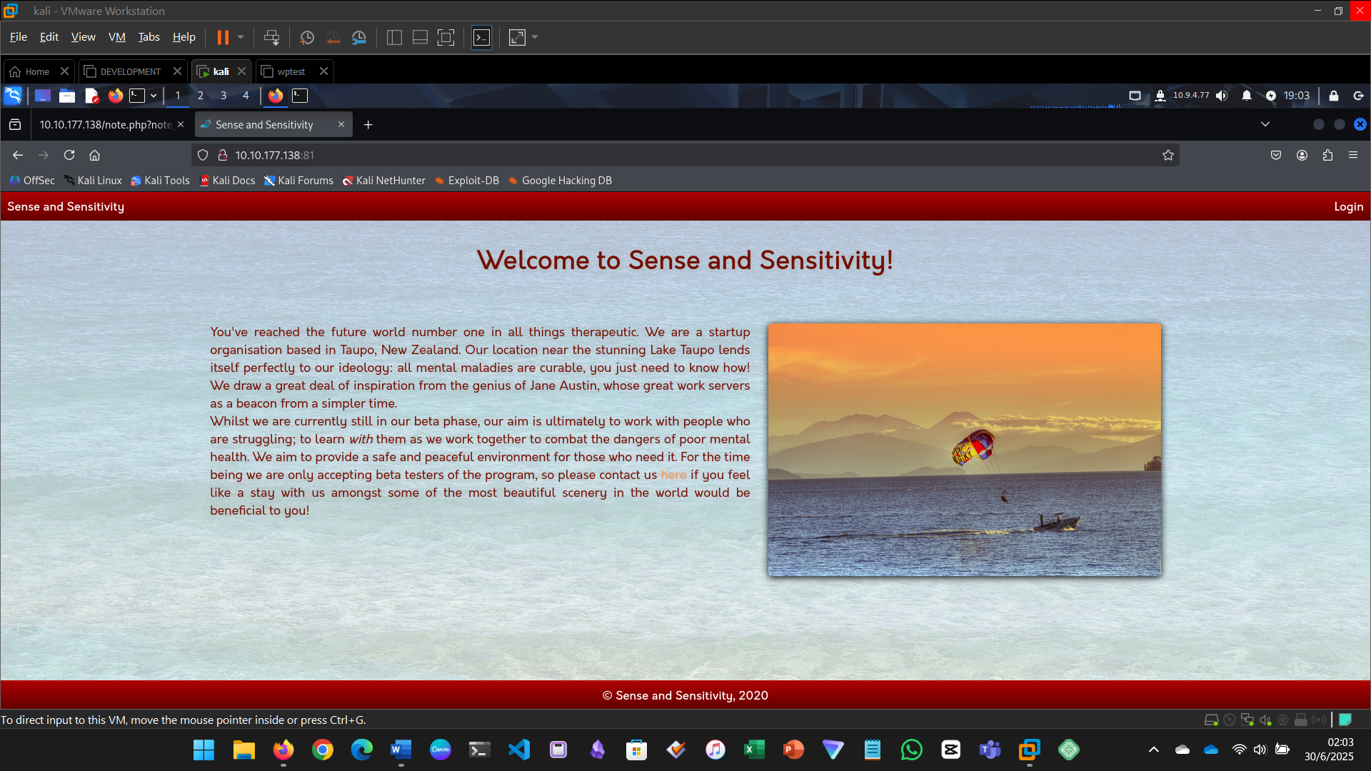 Inspect login page