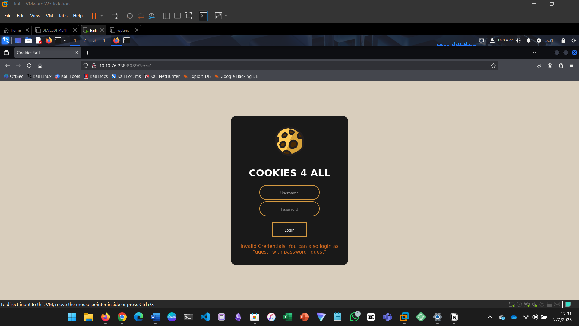 JWT token